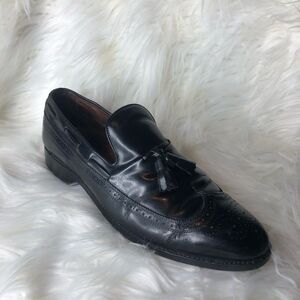 ALLEN EDMONDS BERWICK WINGTIP‎ Tassle SLIP ON LEATHER LOAFER SHOE 10D